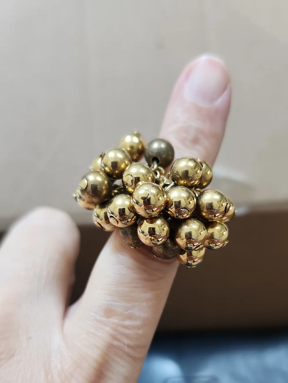 Kate Spade New York Bloom Elegant Gold Tone Cluster Ring